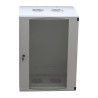 CABINET 19" LOGILINK  12U 540x450mm, fixare pe perete, Flatpack (dezasamblat),  Light Grey, usa sticla cu blocare, otel 1.2mm, s