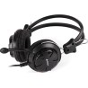 CASTI A4tech, "ComfortFIt", cu fir, standard, utilizare multimedia, microfon pe brat, conectare prin Jack 3.5 mm x 2, negru, "HS