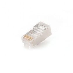 MUFA RJ-45 GEMBIRD pt. cablu FTP, SFTP, Cat6, RJ-45 (T), ecranat, plastic cu metal, 10 buc, "PLUG6SP/10"