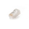 MUFA RJ-45 GEMBIRD pt. cablu FTP, SFTP, Cat6, RJ-45 (T), ecranat, plastic cu metal, 50 buc, "PLUG6SP/50"