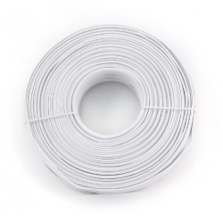 ROLA CABLU telefonic GEMBIRD, 100m, Litat, 4 fire, flat, white, "TC1000S-100M"