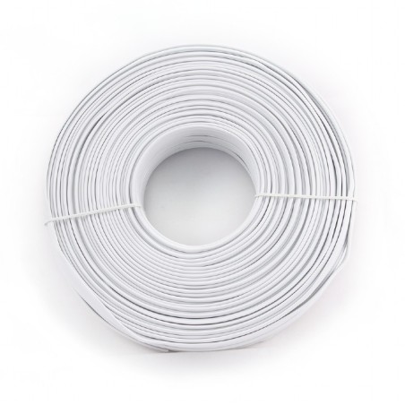 ROLA CABLU telefonic GEMBIRD, 100m, Litat, 4 fire, flat, white, "TC1000S-100M"