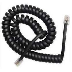 CABLU TELEFONIC GEMBIRD 4P4C,  2m, RJ10, black, spiralat, "TC4P4CS-2M" (timbru verde 0.08 lei)