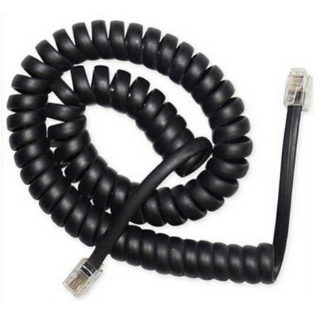 CABLU TELEFONIC GEMBIRD 4P4C,  2m, RJ10, black, spiralat, "TC4P4CS-2M" (timbru verde 0.08 lei)