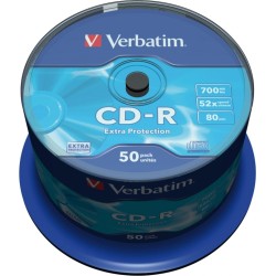CD-R VERBATIM  700MB, 80min, viteza 52x,  50 buc, spindle, "43351"