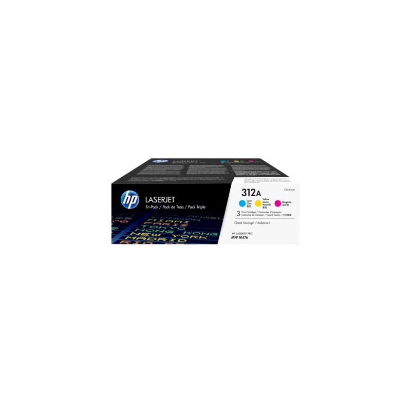 Combo-Pack Original HP CMY, nr.312A, pentru LaserJet Pro M377|M452|M477, 3x2.7K, (timbru verde 1.2 lei) , "CF440AM"