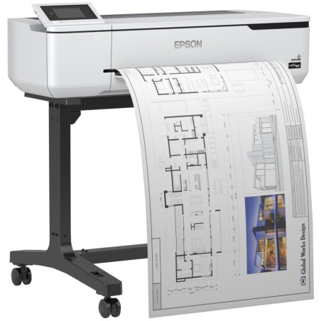 Plotter Inkjet Color Epson Surecolor T5100, A0,Functii: Impr.,Viteza de Print Mono: nespec.Viteza de Print color: nespec., Conec