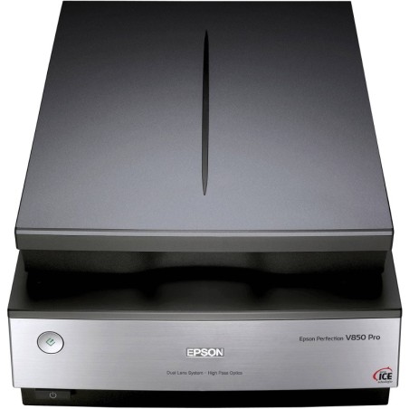 SCANNER  EPSON Perfection V850 Pro Perfection, A4, tip flatbed, viteza scan: 15s/pagina color, rez. optica 6400x9600dpi, senzor 