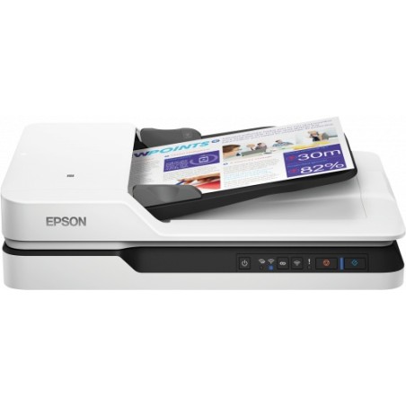 Scanner Epson DS-1660W, A4, flatbed, vit scan:25 ppm alb-negru/ color, rez. op 600x600dpi, ADF 50 pag, duplex,fiabilitate ciclu 