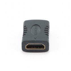 ADAPTOR video GEMBIRD, HDMI (M) la HDMI (M), conectori auriti, black, "A-HDMI-FF" (timbru verde 0.08 lei)