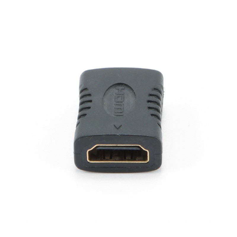 ADAPTOR video GEMBIRD, HDMI (M) la HDMI (M), conectori auriti, black, "A-HDMI-FF" (timbru verde 0.08 lei)