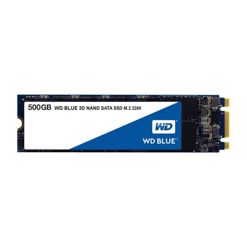 SSD WD, Blue, 500 GB, M.2, S-ATA 3, 3D Nand, R/W: 560/530 MB/s, "WDS500G2B0B"