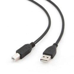 CABLU USB GEMBIRD pt. imprimanta, USB 2.0 (T) la USB 2.0 Type-B (T), 1.8m, conectori auriti, black, "CCP-USB2-AMBM-6" / 45505977