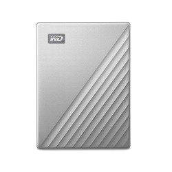HDD extern WD 4 TB, My Passport Ultra, 2.5 inch, USB 3.0, argintiu, "WDBFTM0040BSL-WESN" (timbru verde 0.8 lei)