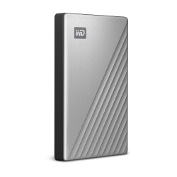 HDD extern WD 2 TB, My Passport Ultra, 2.5 inch, USB 3.0, argintiu, "WDBC3C0020BSL-WESN" (timbru verde 0.8 lei)