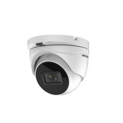 CAMERA supraveghere HIKVISION dome, pt. exterior, dist. IR 60 m, lentila motorizata 2.8 - 12 mm, 8.29 Mpx, cu fir, carcasa metal
