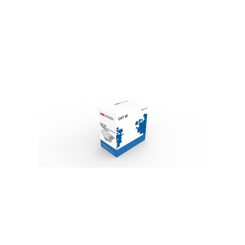 ROLA CABLU UTP HIKVISION, Cat5e, 305 m, Cupru, solid, AWG 25, 0.45mm, 0.16mm2,  "DS-1LN5E-E/E"