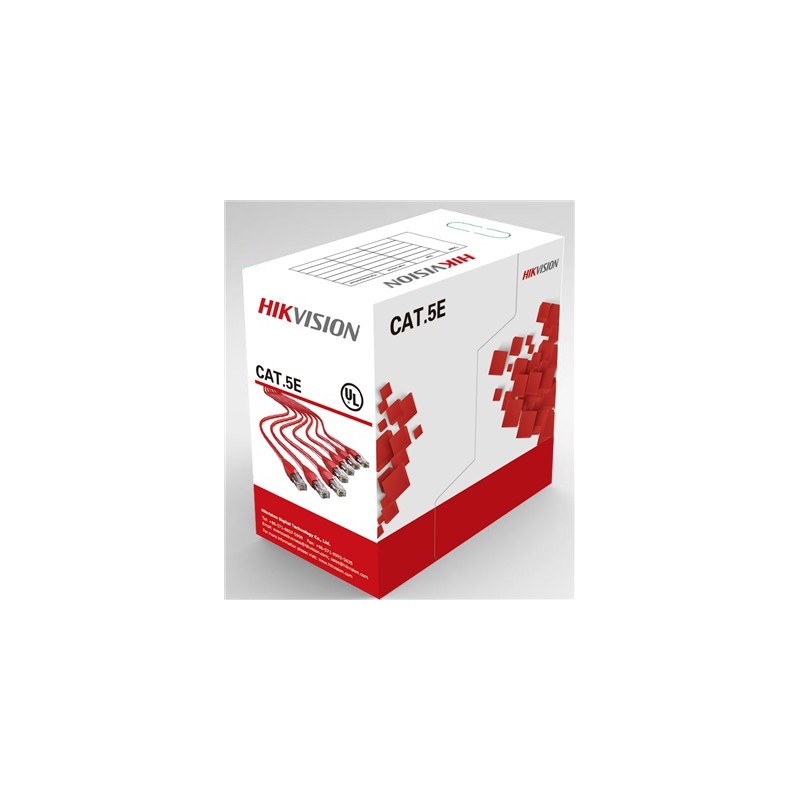 ROLA CABLU U/UTP HIKVISION, Cat5e, 305 m, Cupru, solid, 4P,AWG24, "DS-1LN5E-S"