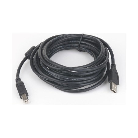 CABLU USB GEMBIRD pt. imprimanta, USB 2.0 (T) la USB 2.0 Type-B (T), 3m, conectori auriti, negru, "CCP-USB2-AMBM-10" / 45505978 