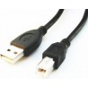 CABLU USB GEMBIRD pt. imprimanta, USB 2.0 (T) la USB 2.0 Type-B (T), 3m, conectori auriti, negru, "CCP-USB2-AMBM-10" / 45505978 