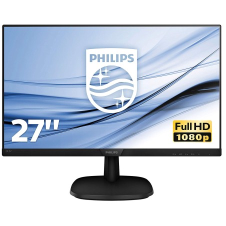 MONITOR PHILIPS 27", home, office, IPS, Full HD (1920 x 1080), Wide, 250 cd/mp, 8 ms, VGA, DVI, "273V7QSB/00" (timbru verde 7 le
