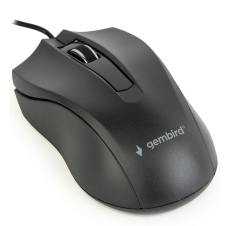 MOUSE GEMBIRD, PC sau NB, cu fir, USB, optic, 1000 dpi, butoane/scroll 3/1, , negru, "MUS-3B-01" (timbru verde 0.18 lei)
