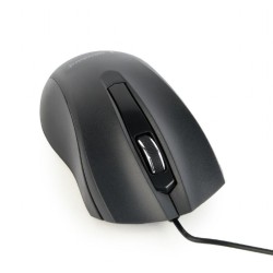MOUSE GEMBIRD, PC sau NB, cu fir, USB, optic, 1000 dpi, butoane/scroll 3/1, , negru, "MUS-3B-01" (timbru verde 0.18 lei)
