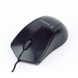 MOUSE GEMBIRD, PC sau NB, cu fir, USB, optic, 1000 dpi, butoane/scroll 3/1, , negru, "MUS-3B-02" (timbru verde 0.18 lei)
