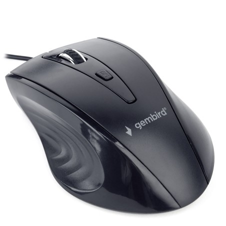 MOUSE GEMBIRD, PC sau NB, cu fir, USB, optic, 1200 dpi, butoane/scroll 4/1, , negru, "MUS-4B-02" (timbru verde 0.18 lei)