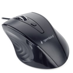 MOUSE GEMBIRD, PC sau NB, cu fir, USB, optic, 1200 dpi, butoane/scroll 4/1, , negru, "MUS-4B-02" (timbru verde 0.18 lei)