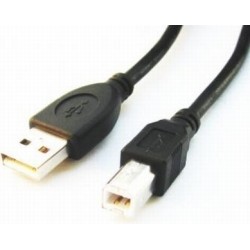 CABLU USB GEMBIRD pt. imprimanta, USB 2.0 (T) la USB 2.0 Type-B (T), 4.5m, conectori auriti, negru, "CCP-USB2-AMBM-15" (timbru v