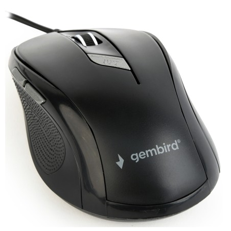 MOUSE GEMBIRD, PC sau NB, cu fir, USB, optic, 1600 dpi, butoane/scroll 6/1, , negru, "MUS-6B-01" (timbru verde 0.18 lei)