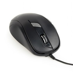 MOUSE GEMBIRD, PC sau NB, cu fir, USB, optic, 1600 dpi, butoane/scroll 6/1, , negru, "MUS-6B-01" (timbru verde 0.18 lei)