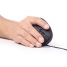 MOUSE GEMBIRD, PC sau NB, cu fir, USB, optic, 3200 dpi, butoane/scroll 6/1, ergonomic, negru, "MUS-ERGO-01" (timbru verde 0.18 l