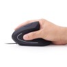MOUSE GEMBIRD, PC sau NB, cu fir, USB, optic, 3200 dpi, butoane/scroll 6/1, ergonomic, negru, "MUS-ERGO-01" (timbru verde 0.18 l