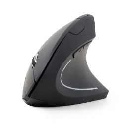MOUSE GEMBIRD, PC sau NB, wireless, 2.4GHz, optic, 1600 dpi, butoane/scroll 6/1, ergonomic, negru, "MUSW-ERGO-01" (timbru verde 