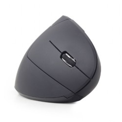 MOUSE GEMBIRD, PC sau NB, wireless, 2.4GHz, optic, 1600 dpi, butoane/scroll 6/1, ergonomic, negru, "MUSW-ERGO-01" (timbru verde 