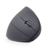 MOUSE GEMBIRD, PC sau NB, wireless, 2.4GHz, optic, 1600 dpi, butoane/scroll 6/1, ergonomic, negru, "MUSW-ERGO-01" (timbru verde 