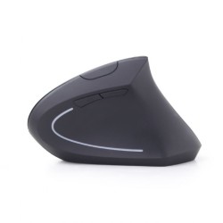 MOUSE GEMBIRD, PC sau NB, wireless, 2.4GHz, optic, 1600 dpi, butoane/scroll 6/1, ergonomic, negru, "MUSW-ERGO-01" (timbru verde 