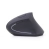 MOUSE GEMBIRD, PC sau NB, wireless, 2.4GHz, optic, 1600 dpi, butoane/scroll 6/1, ergonomic, negru, "MUSW-ERGO-01" (timbru verde 