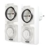 PRIZA inteligenta LOGILINK, Schuko x 1, conectare prin Schuko (T), 16 A, protectie copii, protectie stropire cu apa, alb, "ET000