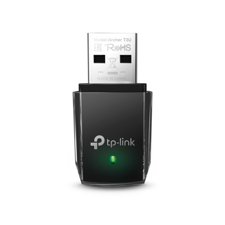ADAPTOR RETEA TP-LINK AC1300, extern wireless 2.4 GHz | 5 GHz, USB 3.0, port, 1300 Mbps, antena interna x 1, "Archer T3U" (timbr