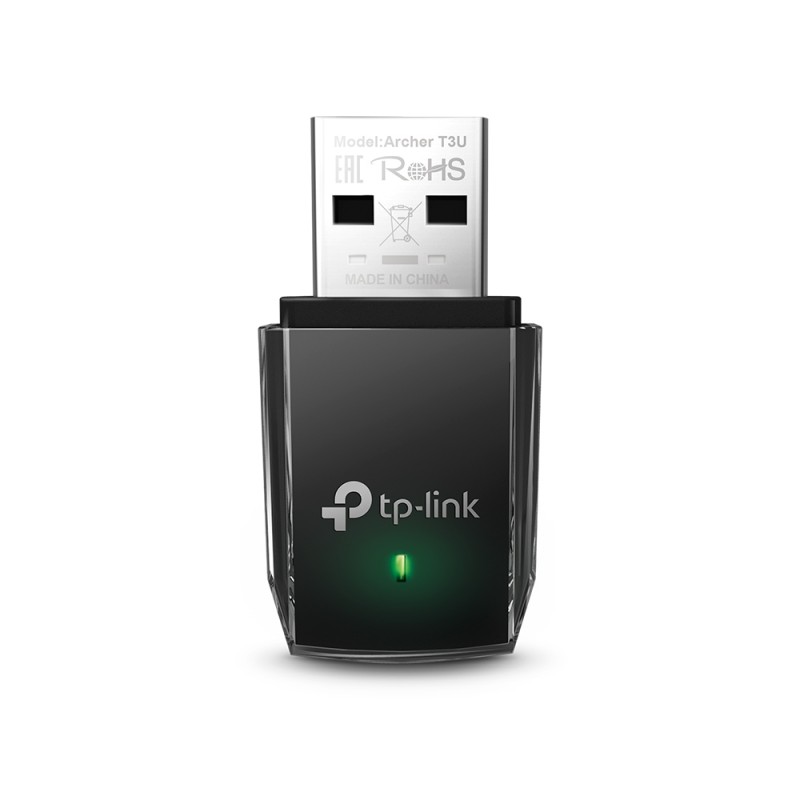 ADAPTOR RETEA TP-LINK AC1300, extern wireless 2.4 GHz | 5 GHz, USB 3.0, port, 1300 Mbps, antena interna x 1, "Archer T3U" (timbr