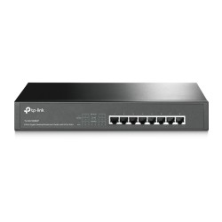 SWITCH TP-LINK POE  8 porturi Gigabit (8 PoE), IEEE 802.3af, carcasa metalica "TL-SG1008MP" (timbru verde 2 lei)