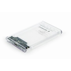 RACK extern GEMBIRD, extern pt. HDD, 2.5 inch, S-ATA, interfata PC USB 3.0, plastic, alb transparent, "EE2-U3S9-6" (timbru verde