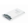 RACK extern GEMBIRD, extern pt. HDD, 2.5 inch, S-ATA, interfata PC USB 3.0, plastic, alb transparent, "EE2-U3S9-6" (timbru verde