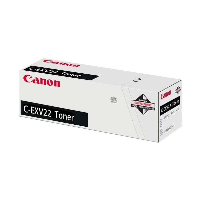 Toner Original Canon Black, EXV22, pentru IR 5055|IR 5055N|IR 5065|IR 5065N|IR 5075|IR 5075N, 48K,NOPP, "CF1872B002AA"