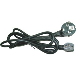 CABLU alimentare GEMBIRD 1.8m, intrare Shucko, iesire C13 (conector 90 grade), 10A, certificare VDE, bulk, black, "PC-186A-VDE" 