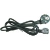 CABLU alimentare GEMBIRD 1.8m, intrare Shucko, iesire C13 (conector 90 grade), 10A, certificare VDE, bulk, black, "PC-186A-VDE" 