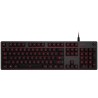 LOGITECH G413 Mechanical Gaming Keyboard - CARBON - US INTL - USB - INTNL - RED LED "920-008310" (timbru verde 0.8 lei)